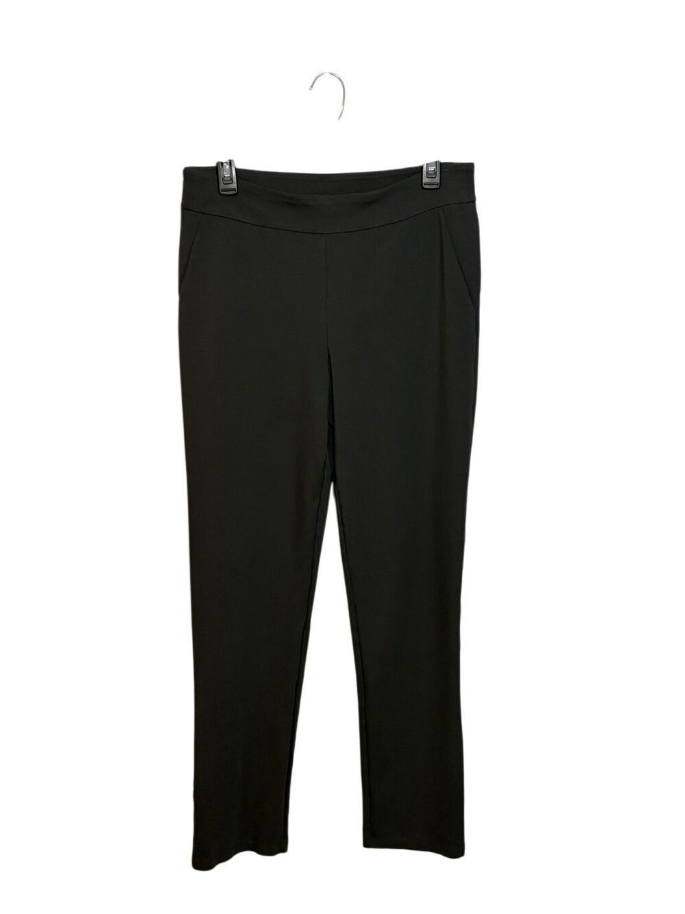 Linea by Louis Dell’Olio charcoal gray Ponte Slim pull-on pants - 8